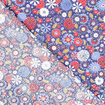 Oeko-Tex® Misaki Baumwoll-Popeline Blau Blau - Ribes y Casals