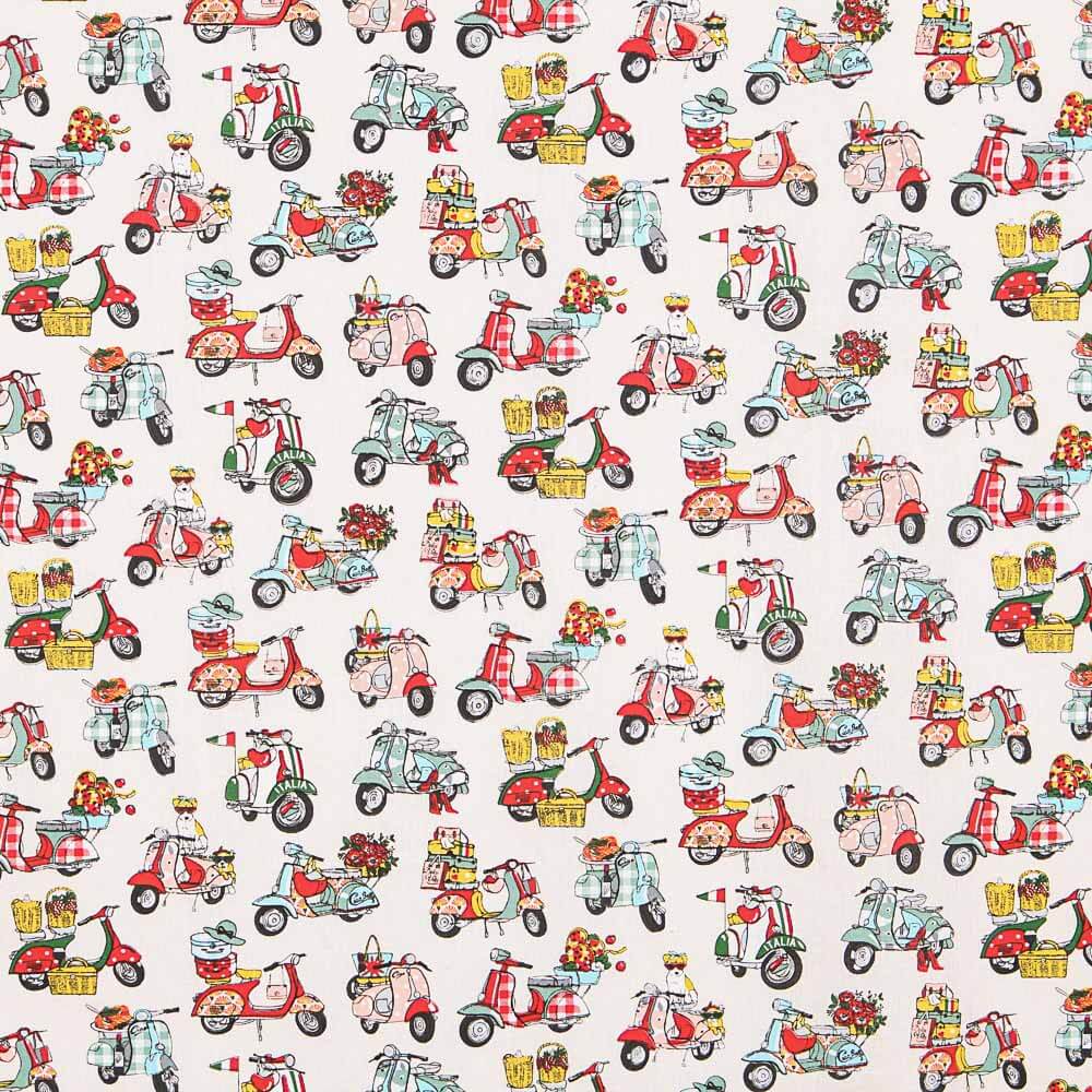 Vespas Baumwolle Popeline Jugend Vespas - Ribes y Casals
