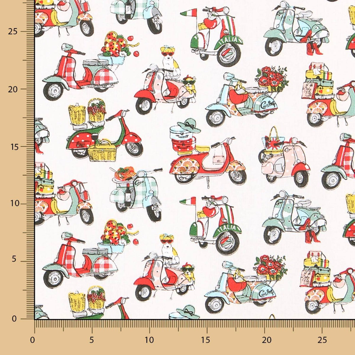 Vespas Baumwolle Popeline Jugend Vespas - Ribes y Casals