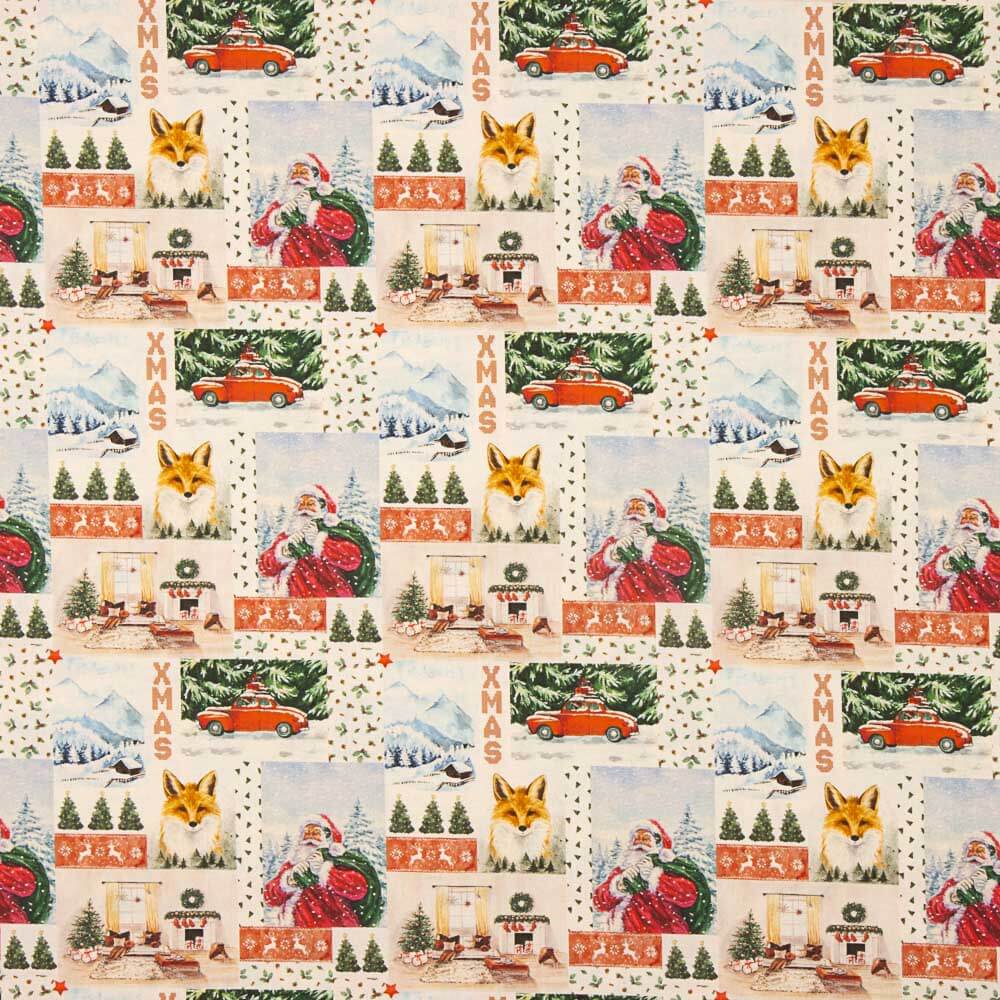 Russet Christmas Cotton Poplin - Ribes y Casals