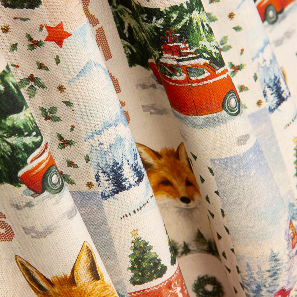 Russet Christmas Cotton Poplin - Ribes y Casals