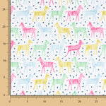 Bio-Baumwollpopeline für Kinder Zebras Multicolour - Ribes y Casals