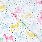 Bio-Baumwollpopeline für Kinder Zebras Multicolour - Ribes y Casals