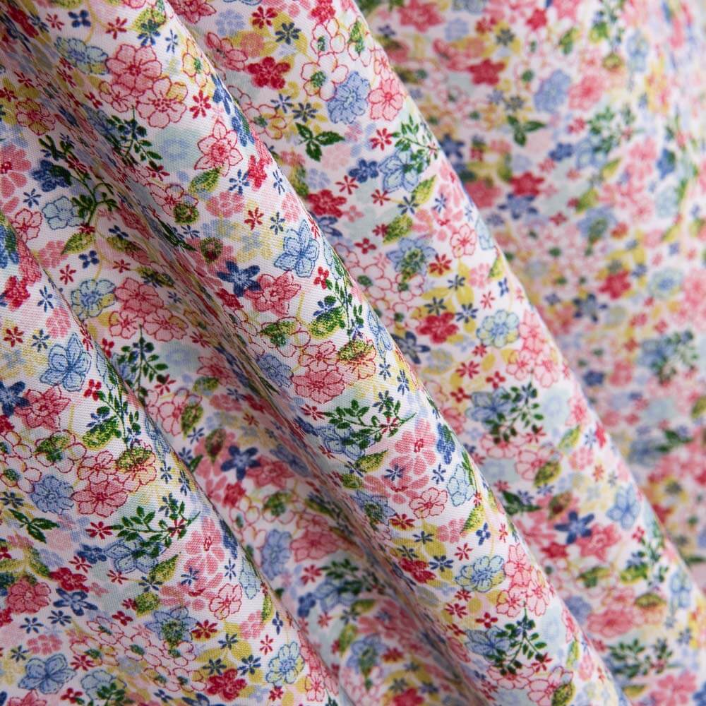 Kinderkleid aus Bio-Baumwolle Popeline Ana Flower - Ribes y Casals