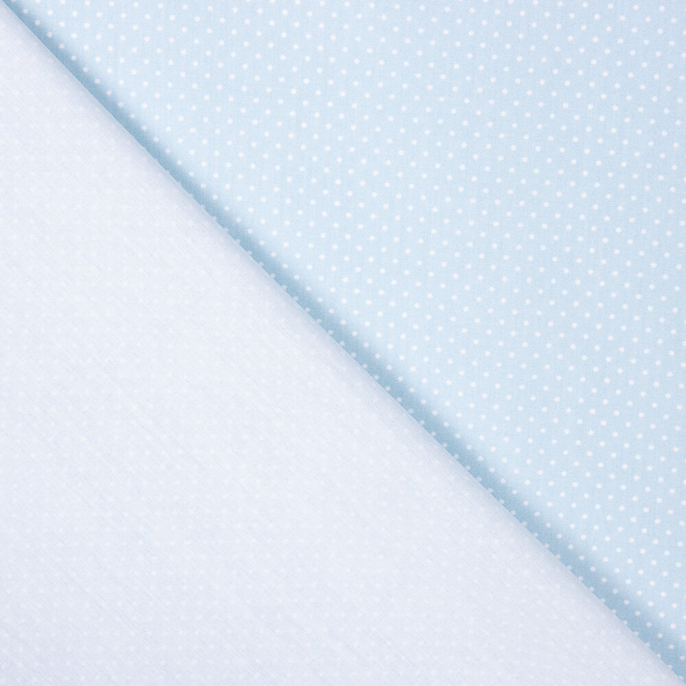 Kinderkleid aus Bio-Baumwolle Popeline Mini Polka Dot Blau - Ribes y Casals