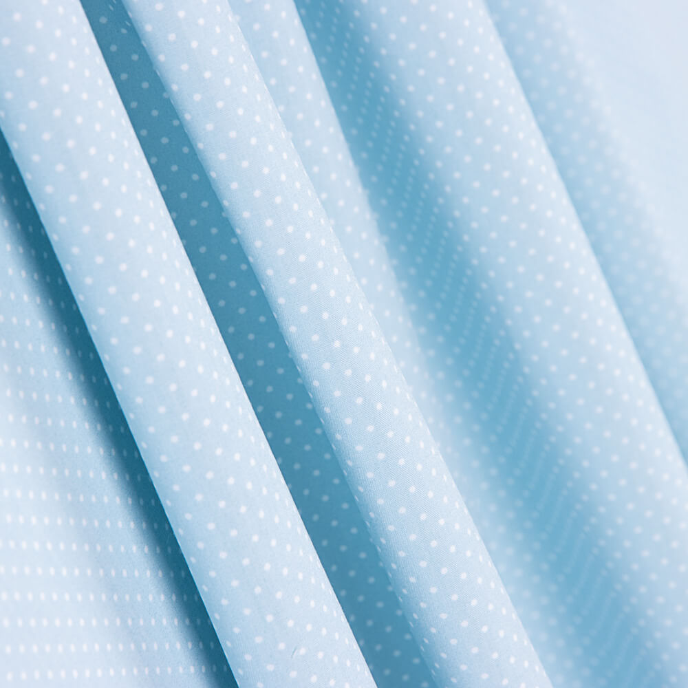 Kinderkleid aus Bio-Baumwolle Popeline Mini Polka Dot Blau - Ribes y Casals