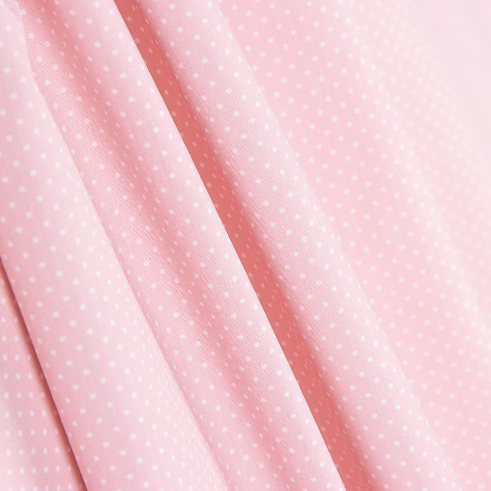 Kinderkleid aus Bio-Baumwolle Popeline Mini Polka Dots Rosa - Ribes y Casals