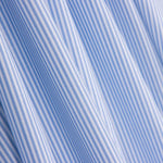 Kinderkleidung aus Bio-Baumwolle Popeline Mini Stripes Blau - Ribes y Casals