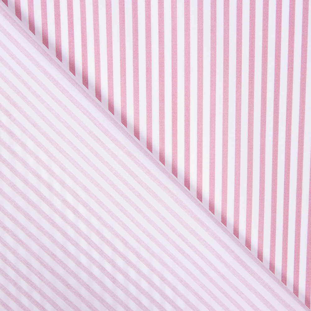 Kinderkleidung aus Bio-Baumwolle Popeline Mini Pink Stripe - Ribes y Casals