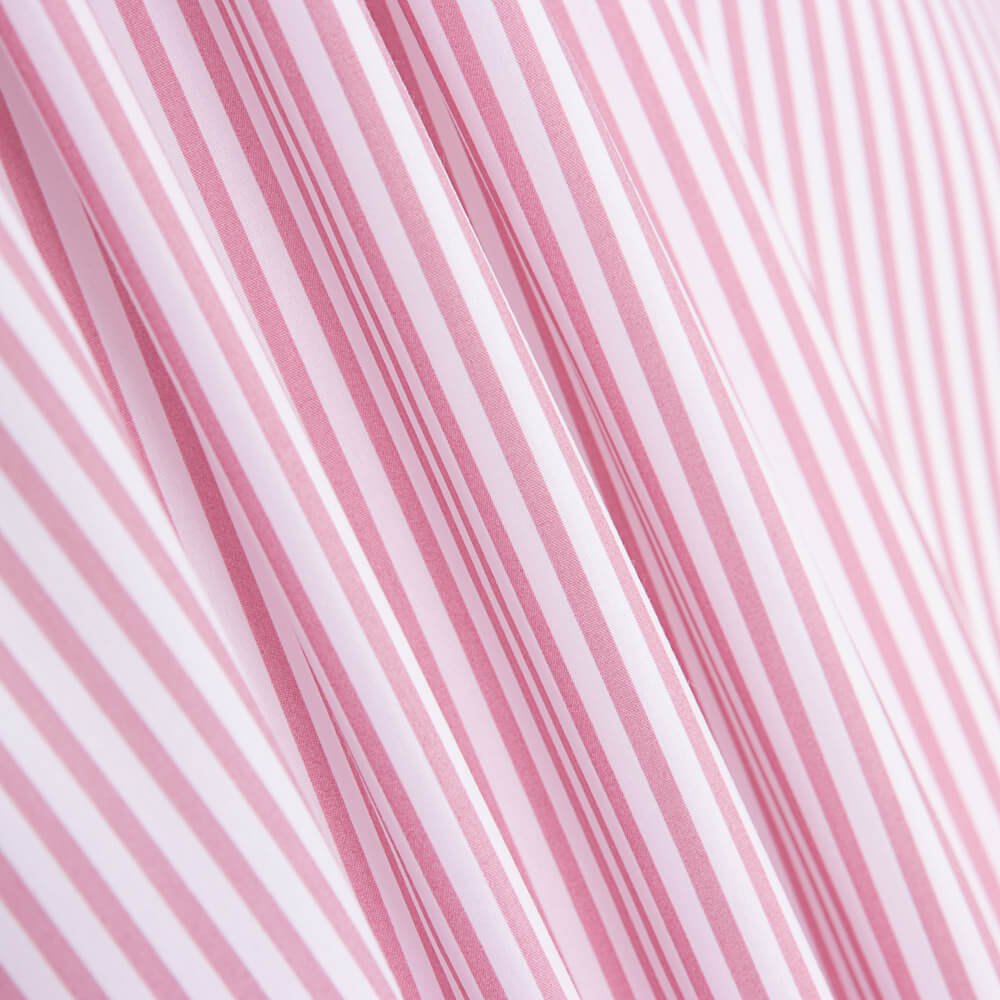 Kinderkleidung aus Bio-Baumwolle Popeline Mini Pink Stripe - Ribes y Casals