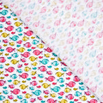 Kinderkleid Popeline aus Bio-Baumwolle Fisch Rosa - Ribes y Casals