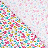 Kinderkleid Popeline aus Bio-Baumwolle Fisch Rosa - Ribes y Casals