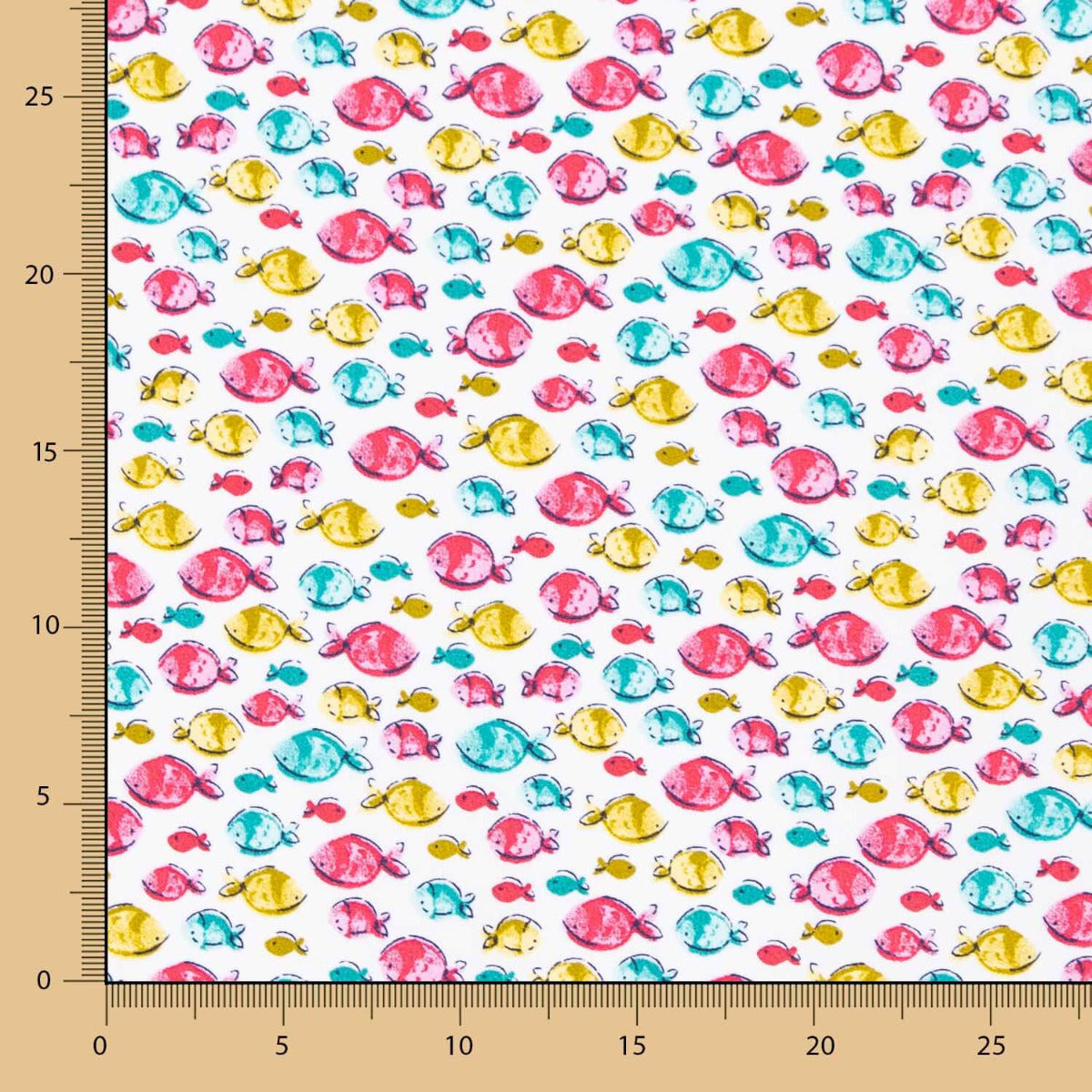 Kinderkleid Popeline aus Bio-Baumwolle Fisch Rosa - Ribes y Casals