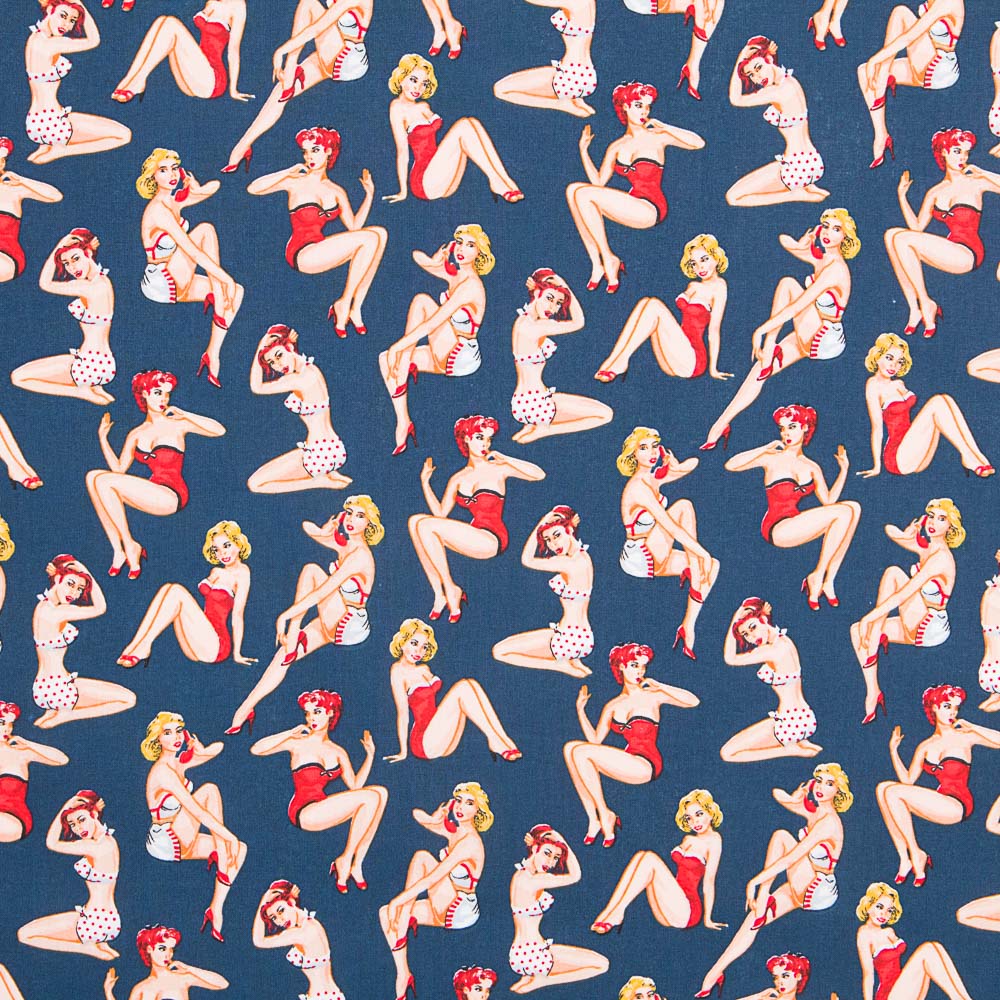 Pin Up Baumwolle Popeline - Ribes y Casals