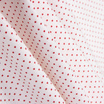 Polka Dot Baumwoll-Popeline Weiß - Ribes y Casals