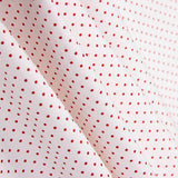 Polka Dot Baumwoll-Popeline Weiß - Ribes y Casals