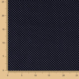 Polka Dot Baumwoll-Popeline Navy - Ribes y Casals