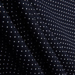 Polka Dot Baumwoll-Popeline Navy - Ribes y Casals