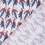 Spiderman Baumwolle Popeline Weiß - Ribes y Casals
