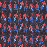 Spiderman Baumwolle Popeline Schwarz - Ribes y Casals