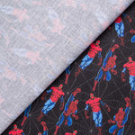 Spiderman Baumwolle Popeline Schwarz - Ribes y Casals