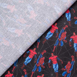 Spiderman Baumwolle Popeline Schwarz - Ribes y Casals