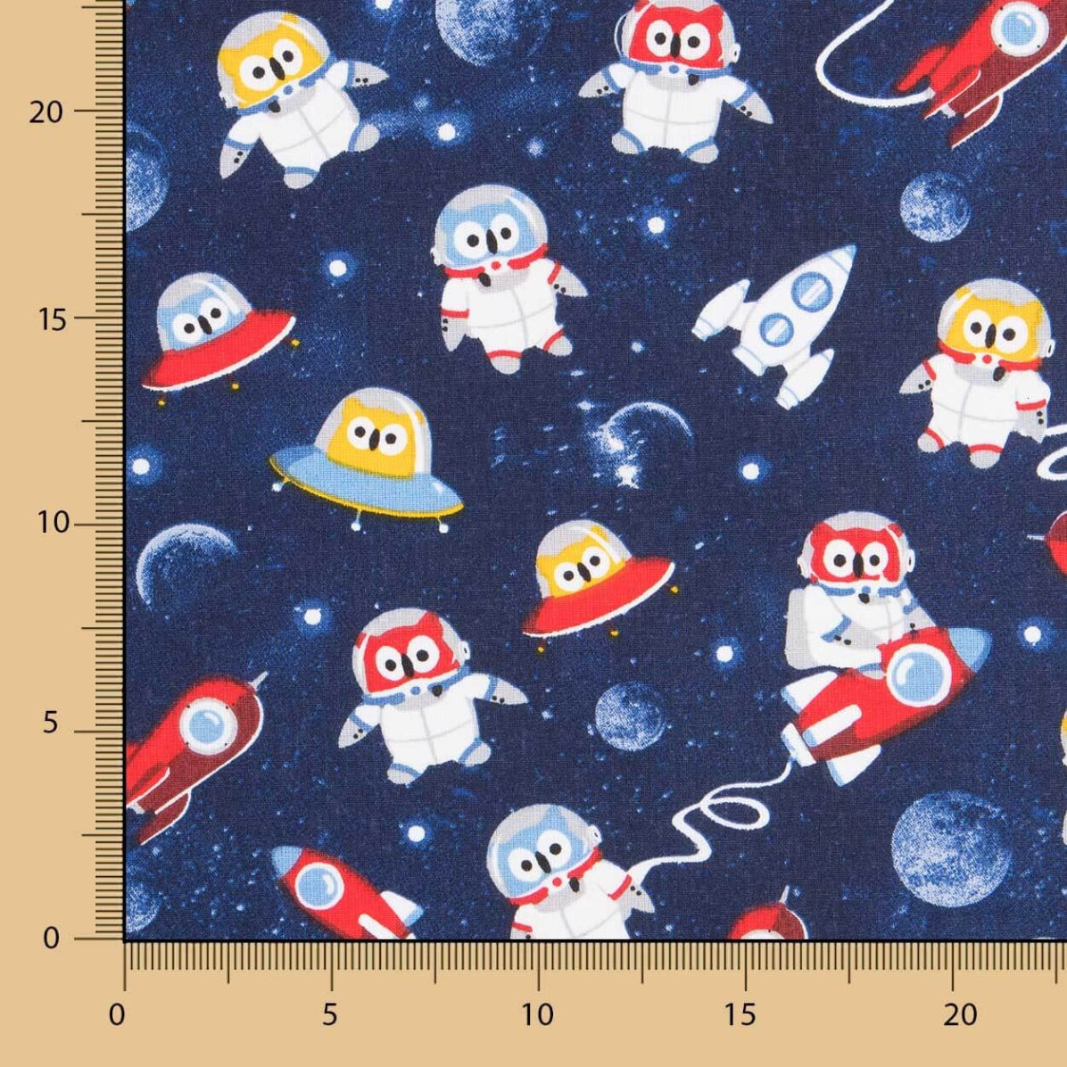 Oeko-Tex® Astronaut Eule Popeline - Ribes y Casals