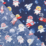 Oeko-Tex® Astronaut Eule Popeline - Ribes y Casals