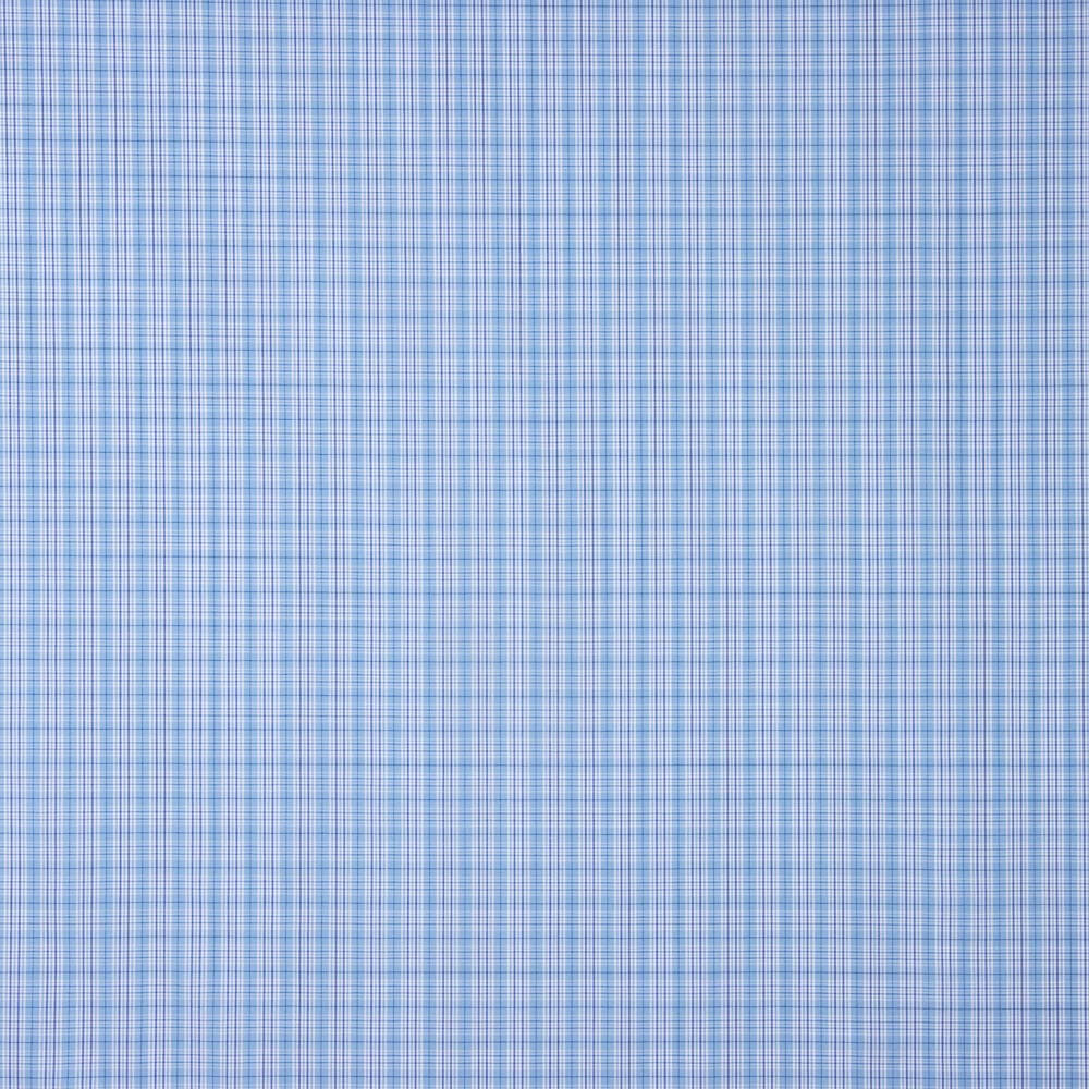 Popeline-Hemd blau kariert - Ribes y Casals