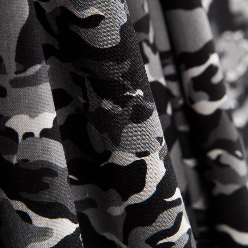 Graue Camouflage Popeline - Ribes y Casals