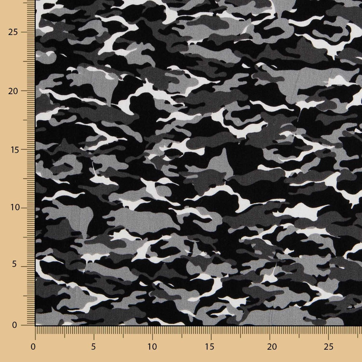Graue Camouflage Popeline - Ribes y Casals
