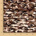 Camouflage Popeline Braun - Ribes y Casals