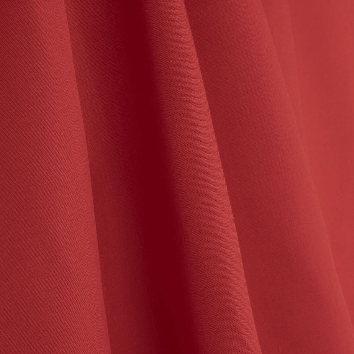 Popeline Polyester/Baumwolle Basic Rot - Ribes y Casals
