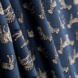 Zebra Popeline Blau - Ribes y Casals