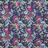 Cretona Flamenco Druck Popeline Marineblau - Ribes y Casals