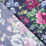 Cretona Flamenco Druck Popeline Marineblau - Ribes y Casals