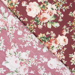 Flamenca Bedruckte Popeline Cretona Granat - Ribes y Casals