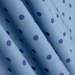 Flamenco bedruckte Popeline mit Polka Dots 10mm Baltic Blue - Ribes y Casals