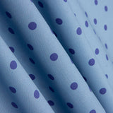 Flamenco bedruckte Popeline mit Polka Dots 10mm Baltic Blue - Ribes y Casals