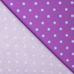 Flamenco bedruckte Popeline mit Polka Dots 10mm Lila - Ribes y Casals