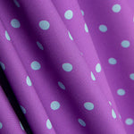 Flamenco bedruckte Popeline mit Polka Dots 10mm Lila - Ribes y Casals