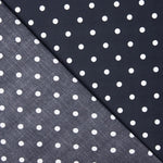 Flamenco Pointed Poplin Print Flamenca Dots 10mm Dunkelblau - Ribes y Casals