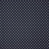 Flamenco Pointed Poplin Print Flamenca Dots 10mm Dunkelblau - Ribes y Casals