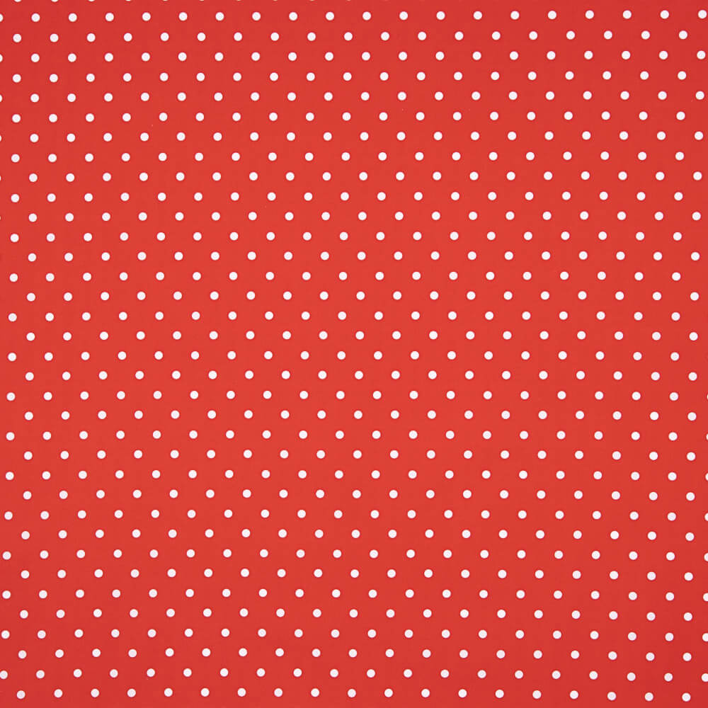 Flamenco Spitze Popeline Druck Flamenca Dots 10mm Rot - Ribes y Casals