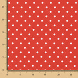 Flamenco Spitze Popeline Druck Flamenca Dots 10mm Rot - Ribes y Casals