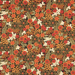 Cotton Flower Print Lily Schwarz - Ribes y Casals