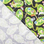 Rick And Morty Lizensierte Popeline Grün - Ribes y Casals