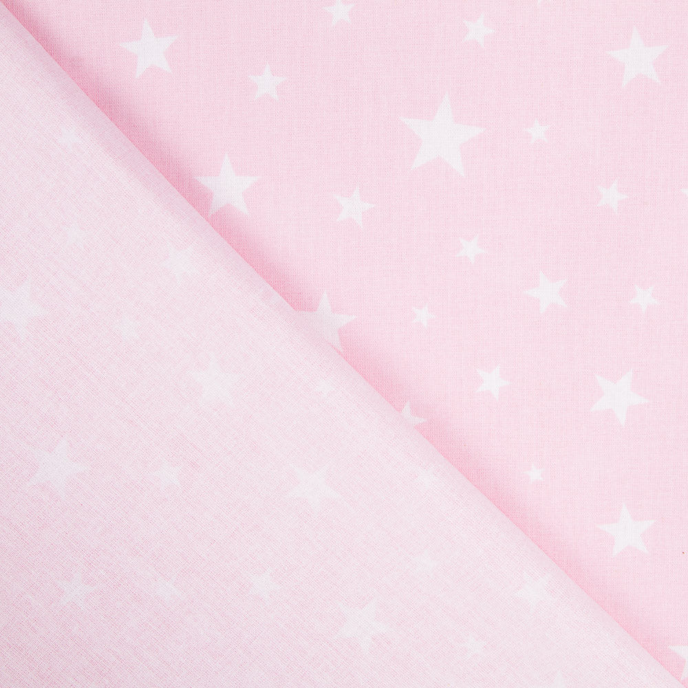 Sterne Popeline Rosa Hintergrund - Ribes y Casals