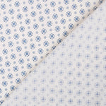 Retro Blumen Popeline Blau - Ribes y Casals