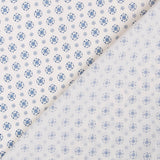 Retro Blumen Popeline Blau - Ribes y Casals